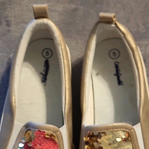 CAT & Jack Glitter Slip On Shoes - Picture 3 of 5